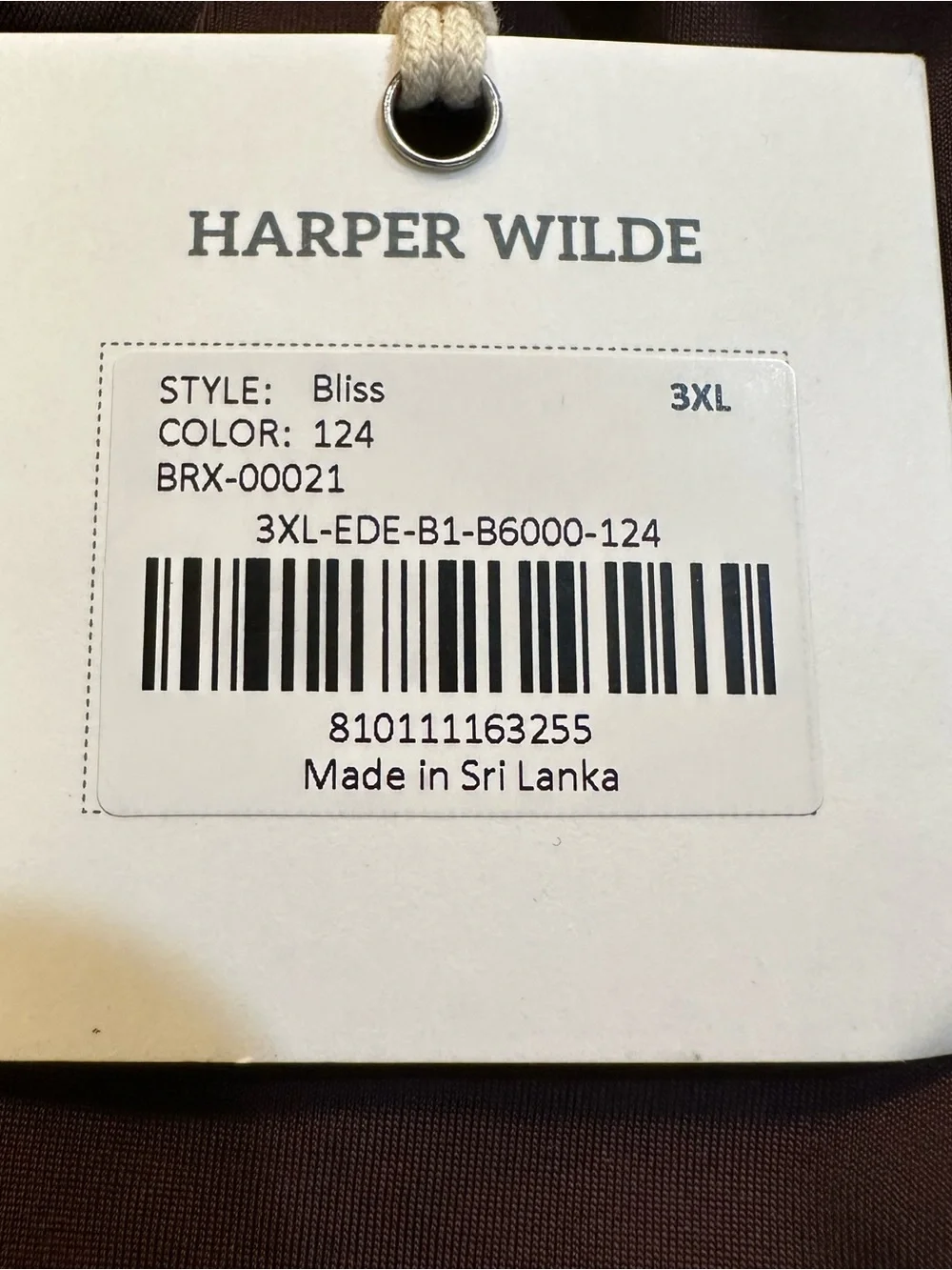 HARPER WILDE The Bliss Bralette Dark Brown Size 3X